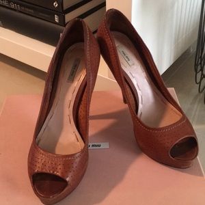 Miu Miu Open Toe Pumps